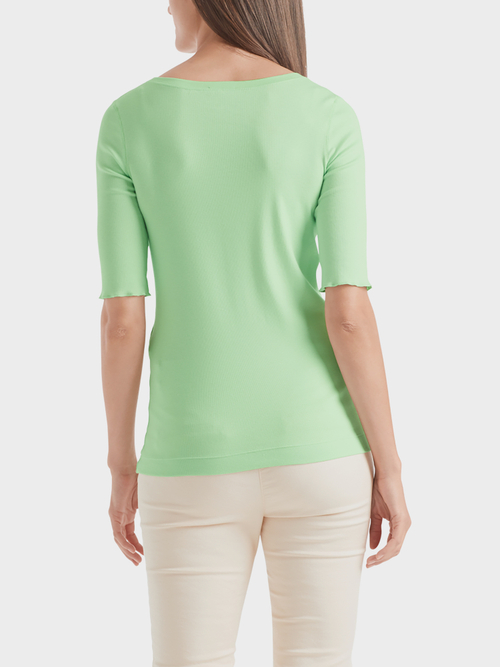 Unifarbenes Basic-Shirt