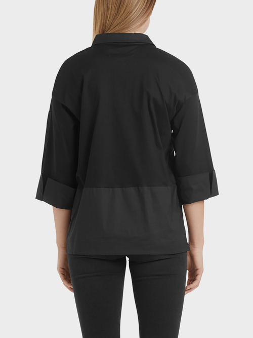 Blouse-style top with pocket detail