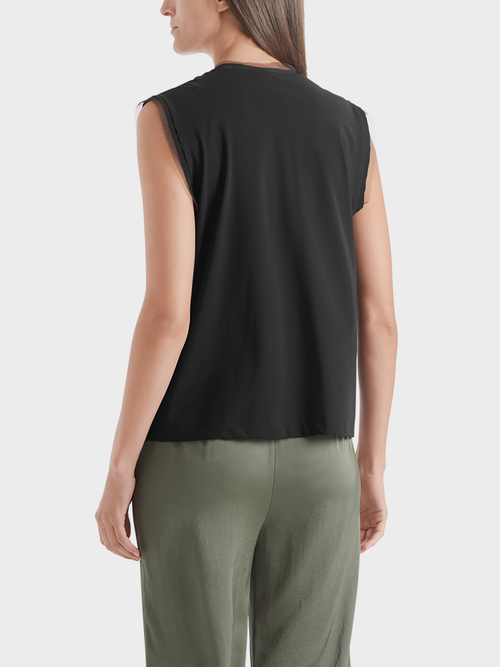 Mit Pailletten besticktes Top