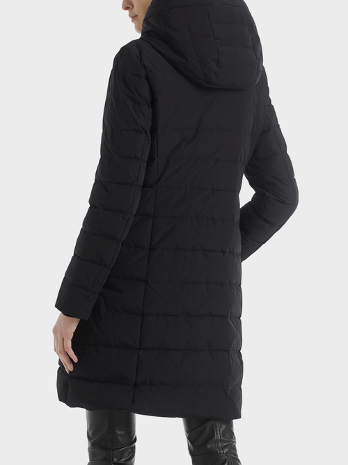 Down Coat with Fun Fur Vest