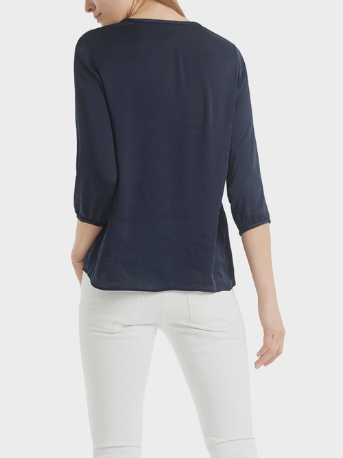 Vloeiende blouse van licht microfiber