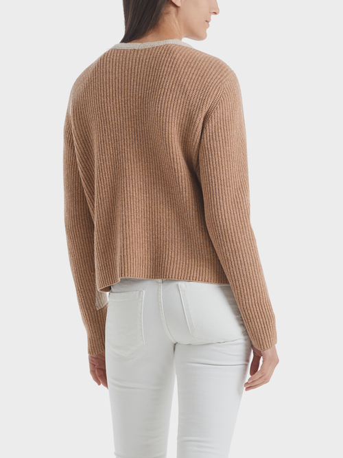 Veste en tricot avec cachemire