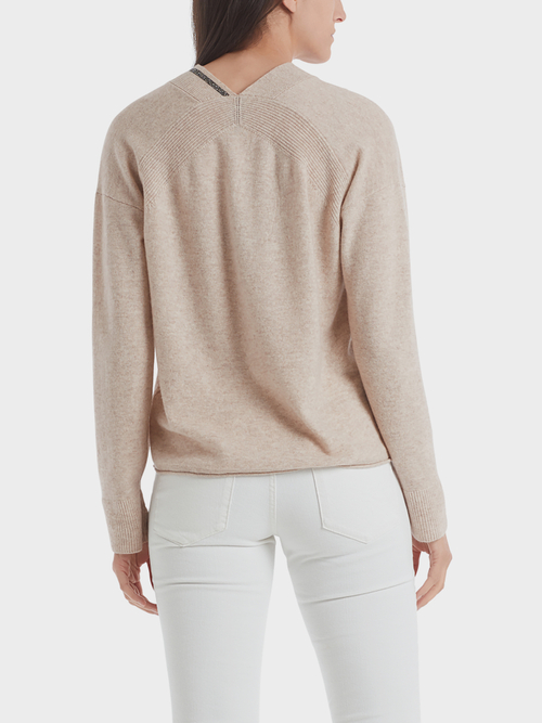 Pullover met strassdetail