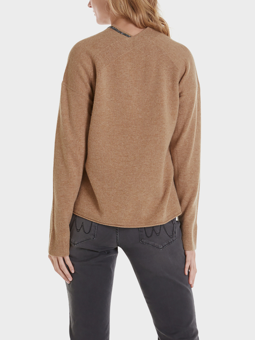 Sweater with rhinestone detail
