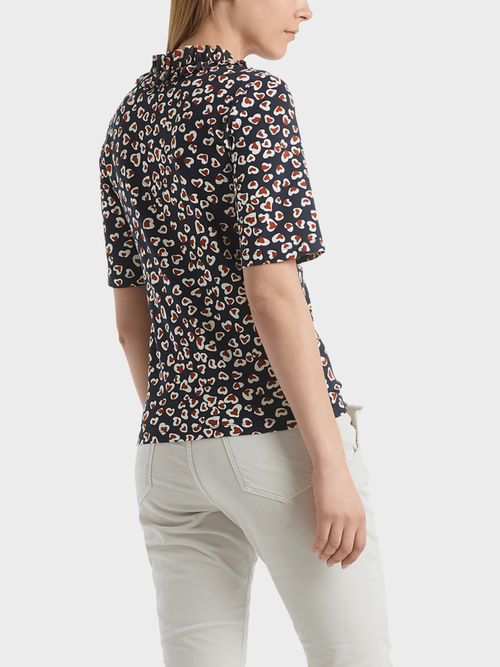 Shirt mit Rüschenbesatz
