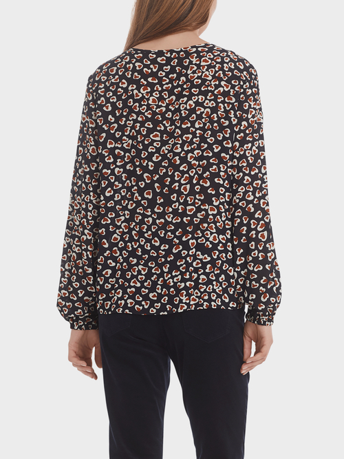 Blouse van viscose