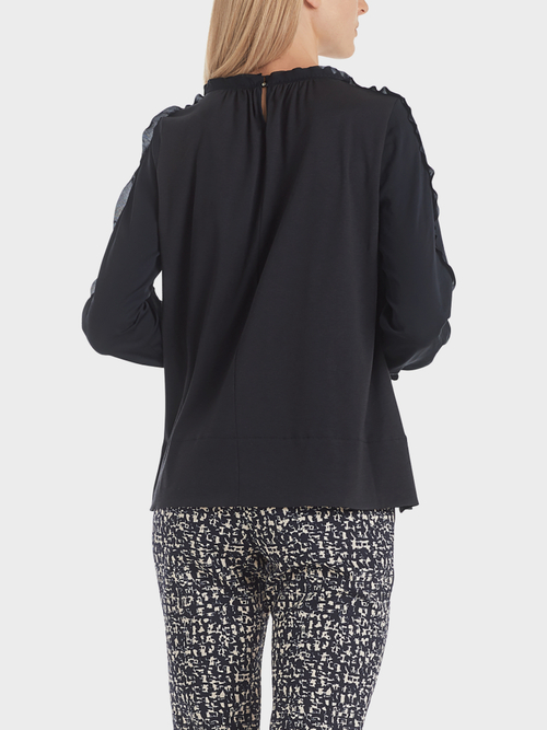 Blusenshirt aus Materialmix