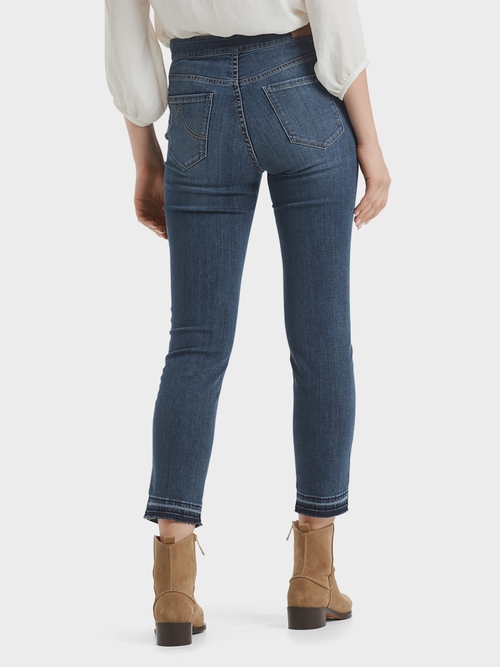 Jeans with frills