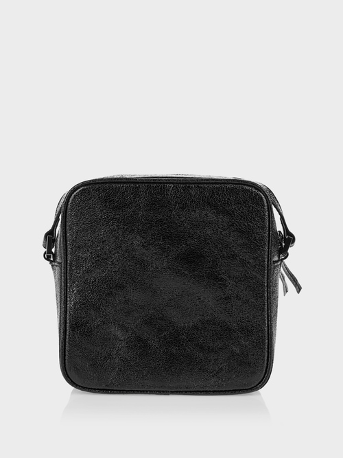 Sac bandoulière au look métallisé