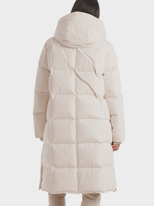Quilted down coat