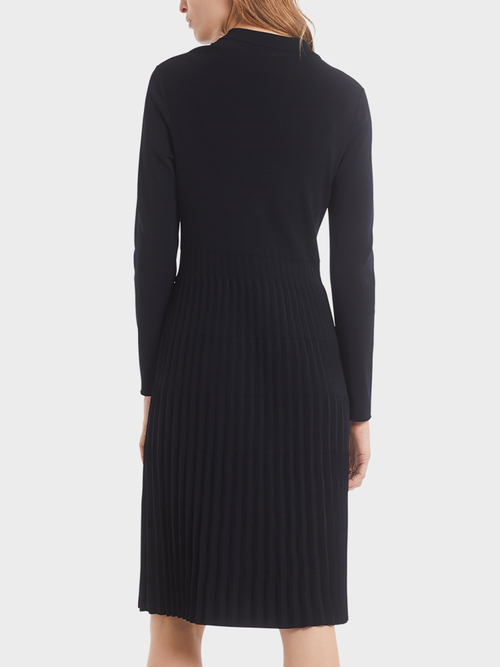 Pleated dress “Knitted in Germany”