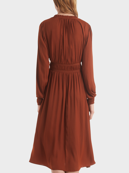 Maxi dress with smocked details