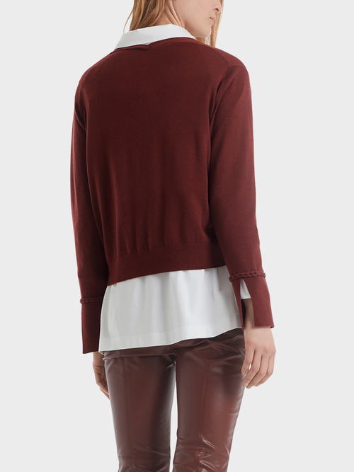 Feinstrickjacke aus Schurwollmix