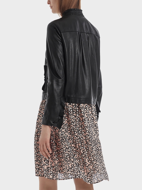 Feminine leather jacket