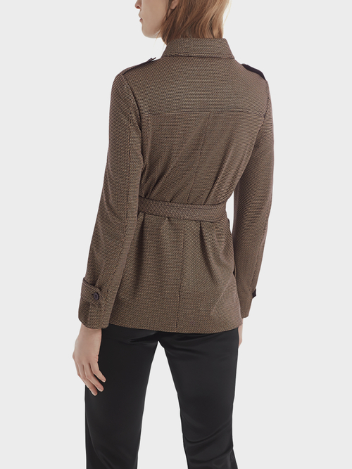 Jacquard shirt jacket
