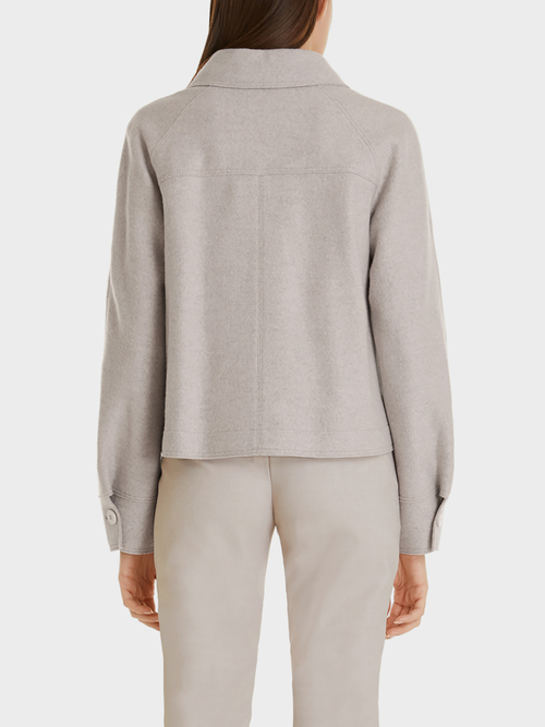 Veste en laine foulée Knitted in Germany