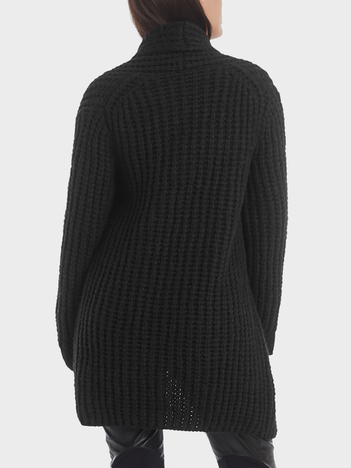 Grofgebreid vest 'Knitted in Germany'