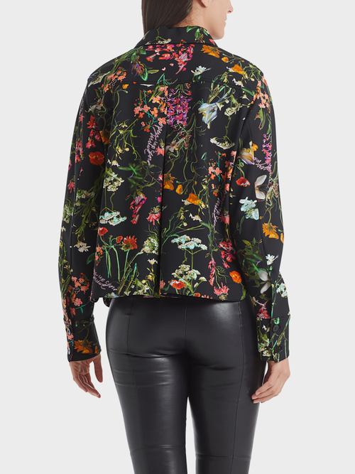 Bedruckte Hemdjacke aus Scuba Jersey