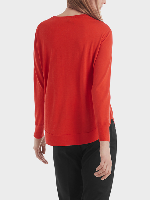 Feinstrickpullover aus Schurwollmix