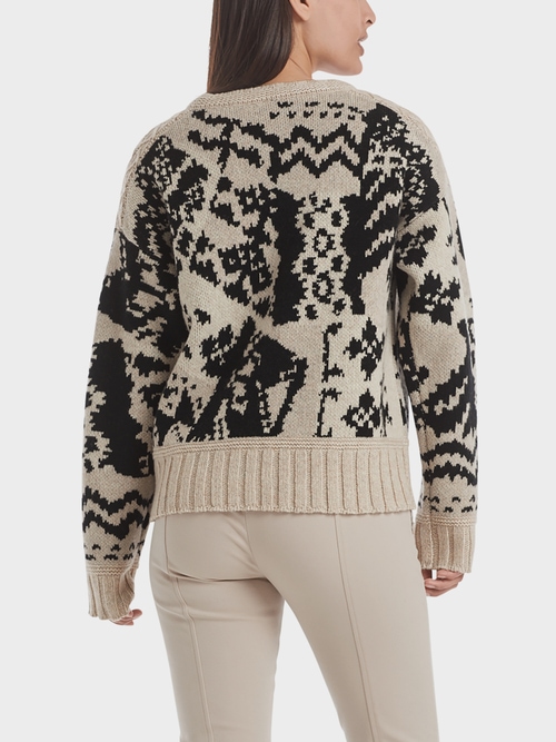 Jacquardpullover mit Norwegermuster