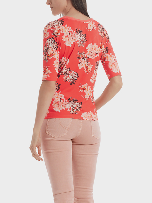 Floral jersey top