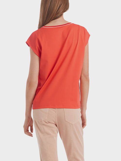 Easy-going top in cotton jersey