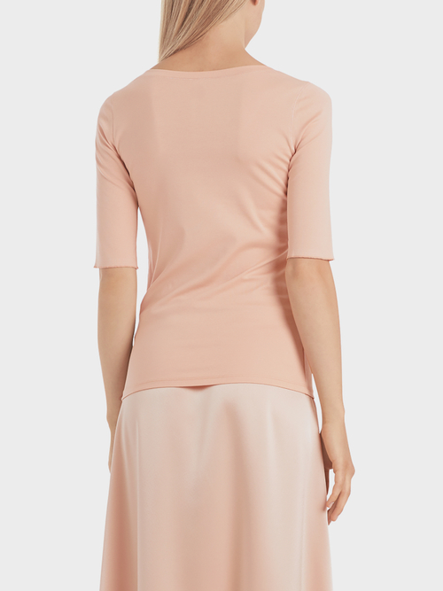 Basic-Shirt aus Baumwolljersey