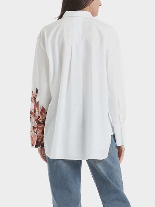 Katoenen blouse met bloemenprint