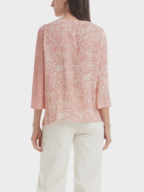 Blouse-style top in viscose crepe