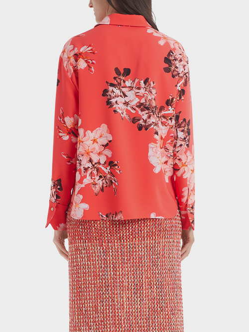 Blouse-style top with flower print