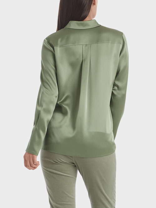 Elegant blouse-style top in silk satin