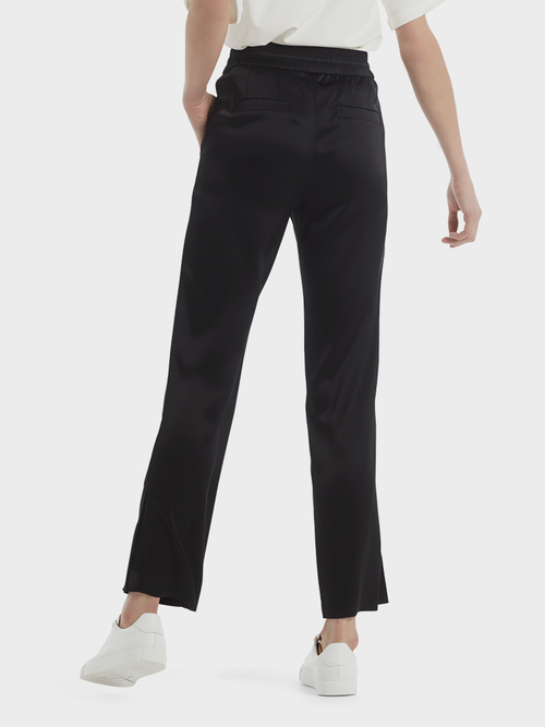Satijnen pantalon in joggingbroekstijl