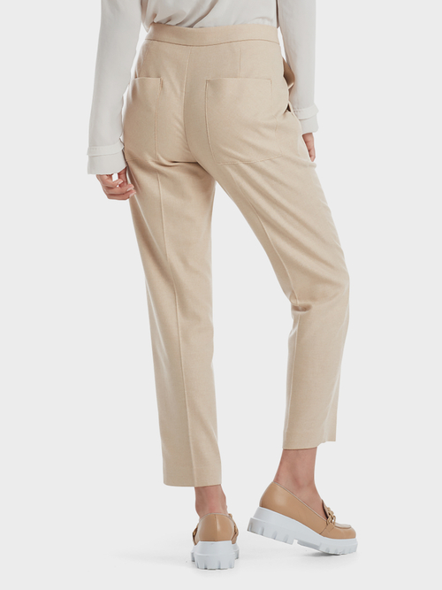 Konische Woll-Flanellhose