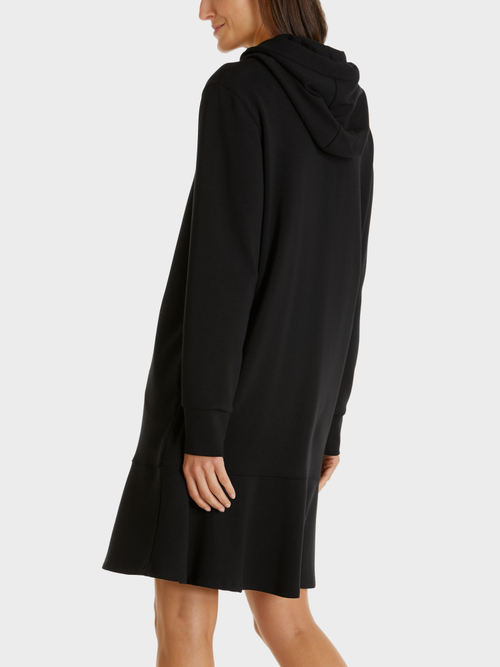 Kapuzenkleid mit Volant