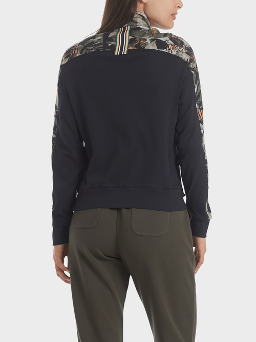 Jerseyjacke mit Dschungel Print