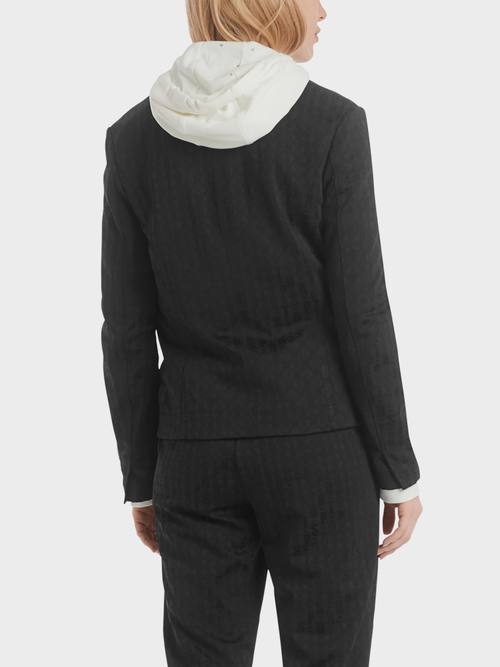 Blazer in een matte en glanzende look