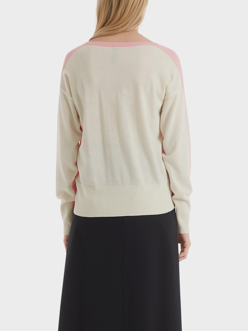 Sweater in bicolour style