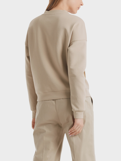 Sweatshirt in mixed materials