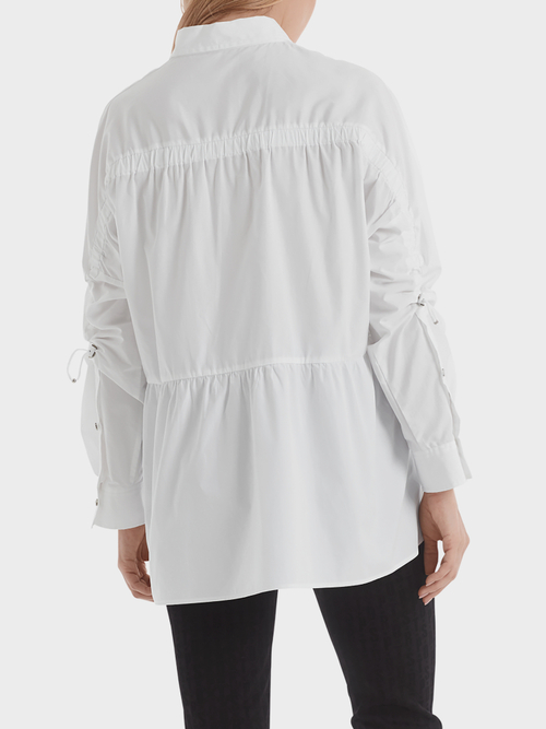 Katoenen blouse met koorddetails