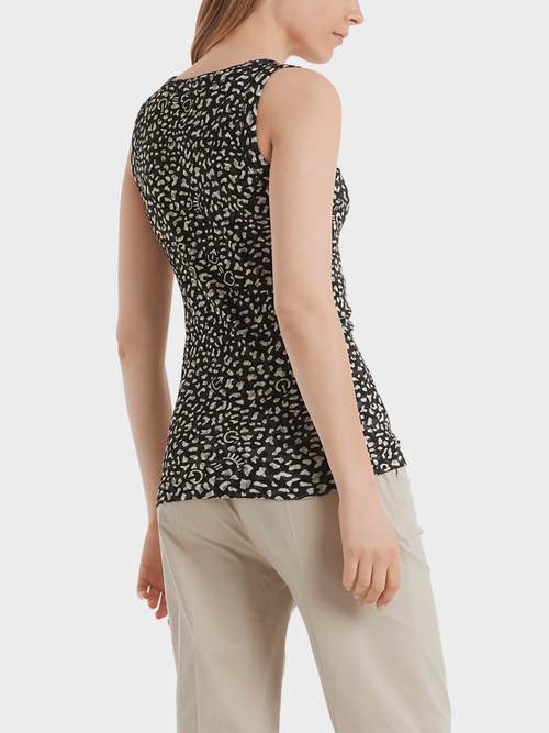Top mit Icon-Leo-Print