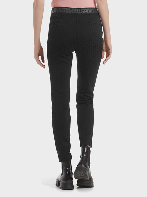 Pantalon in een matte en glanzende look