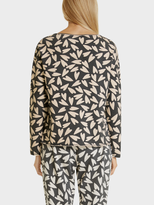 Sweatshirt mit Herz-Print