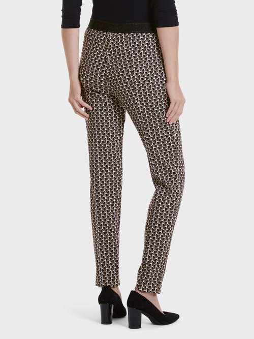Stretchhose mit Leopardenmuster