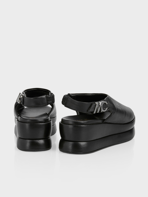 Peep-toe slingsandalen