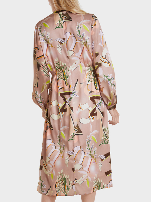 Print-Kleid aus Seidensatin