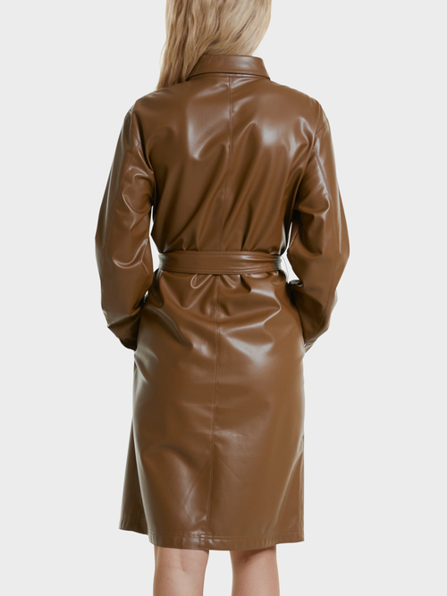 Hemdblusenkleid aus Fun-Nappaleder
