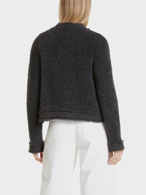 Short bouclé jacket “Knitted in Germany”