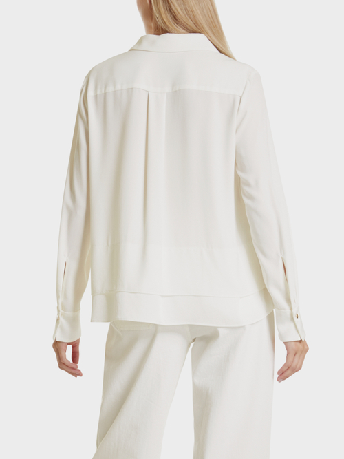 Zarte Bluse mit Matt/Glanz-Effekt