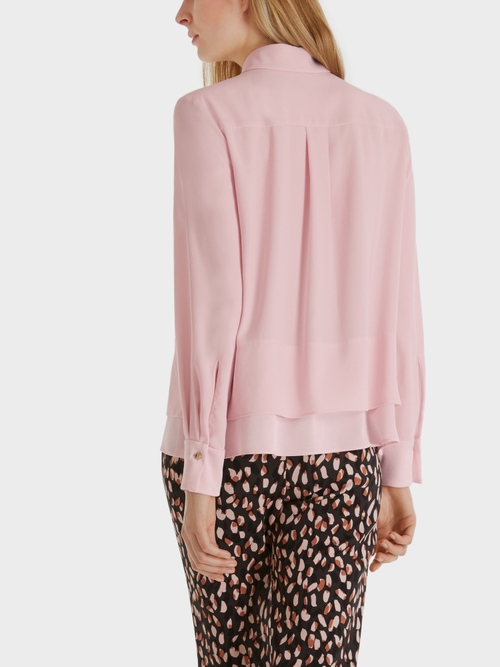 Zarte Bluse mit Matt/Glanz-Effekt