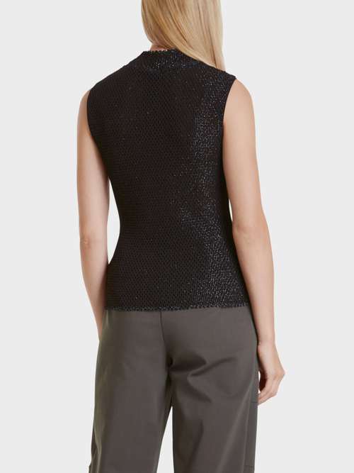 Glitterstricktop „Rethink Together“